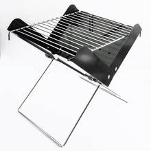 Portable Stainless Steel BBQ Grill Folding BBQ Grill Mini Pocket BBQ Grill Barbecue Accessories For Home Park Use 2024 - buy cheap