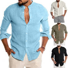 2021 nova camisa masculina casual blous solto topos manga longa camiseta primavera outono verão casual bonito camisa masculina 2024 - compre barato