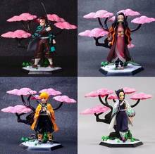 Anime Demon Slayer: Kimetsu no Yaiba Kamado Tanjirou Nezuko Agatsuma Zenitsu Kochou Shinobu PVC Action Figure Model Toy lelakaya 2024 - buy cheap