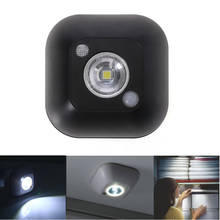 LED Sensor Night Light Mini PIR Infrared Motion Sensor Night Lamp Magnetic Infrared Wall Lamp Cabinet Wireless Stairs Light 2024 - купить недорого