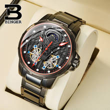 Switzerland BINGER Watch Men Automatic Mechanical Luxury Brand Men Watches Sapphire Men Watch tourbillon relogio masculino B-116 2024 - buy cheap