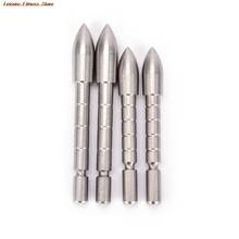 1Pc 80 100 Grain Stainless Steel Bullet Point Tip For ID 4.2 mm Arrow Shaft Accessories Archery Bow Hunting 2024 - buy cheap