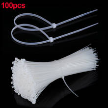 100PCS/lot  Self-locking Plastic Nylon Cable Tie 2.5*100mm 2.5*150mm 2.5*200mm Electrical Wiring Accessories White/Black 2024 - buy cheap