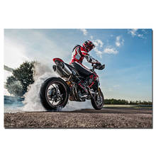 Ducati Hypermotard 950 гоночный велосипед HD плакаты и принты настенные картины для гостиной DIY рамка холст живопись 2024 - купить недорого