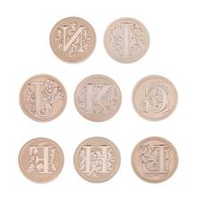 Retro Flower Letter F-N Envelope Sealing Wax Copper Seal Stamp Post Decor 2024 - buy cheap