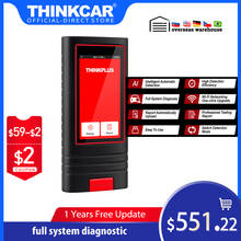 Thinkcar-scanner automotivo thinkplus, sistema completo de diagnóstico, ferramentas com leitor de código, 15 funções de reset, frete grátis 2024 - compre barato