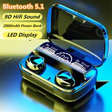 Auriculares inalámbricos M10 TWS con Bluetooth 5,1, Mini auriculares deportivos táctiles 9D para teléfonos, accesorios para teléfono 2024 - compra barato