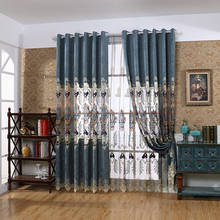 Exquisite luxury European hollow-out curtain cloth curtain villa living room bedroom available 2024 - buy cheap