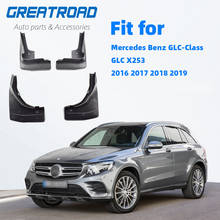 Para-lama automotivo para mercedes benz glc class x253 2016-2019 wo/rb proteção contra poeira contra lama e para-lamas traseiro 2024 - compre barato