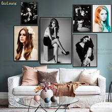 Póster de Lana Del Rey para decoración Del hogar, imagen artística de cantante Sexy, carteles Retro, impresiones en lienzo 2024 - compra barato