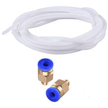 Conector tubo de ptfe para impressoras 3d, peças com ponta j para filamentos v5 v6 1.75mm 3.0mm e extrusora longa 2024 - compre barato