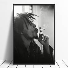 Mt2014 bob marley cantor música estrela poster pintura cartaz da arte impressão em tela decoração de casa imagem da parede 2024 - compre barato