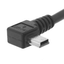 Cabo adaptador de dados de 90 graus, ângulo esquerdo/direito usb 2.0 a macho para mini-b macho 5pin 2024 - compre barato