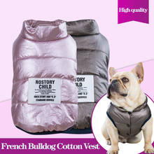 Pet Clothes Dog Warm Cotton Vest Winter Bright Bronzing French Bulldog Vest Two-legged Plus Fat Version Soft Polar Fleece Coat 2024 - buy cheap