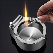 Cigarette Ashtray Match Torch Lighter Portable Ashtray Home Cigar Smoking Ash Tray Mold Smoking Accessories Household Products 2024 - buy cheap