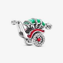 100% Real 925 Sterling Silver Traditional Rickshaw Charm Beads for Jewelry Making Fits Original Charms Bracelet bijoux 2024 - buy cheap