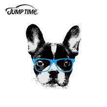 JumpTime 13 x 4cm For Hipster French Bulldog Nerdy Dog Decal Scratch-Proof Motorcycle Car Stickers Refrigerator Car Assessoires 2024 - buy cheap