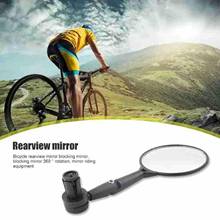 Handlebar End Bike Mirror  Wide-Angle Reflective Mountain Road Bike MTB Cycling Riding Mirror Safety Flat Back Rearview Mirror 2024 - buy cheap