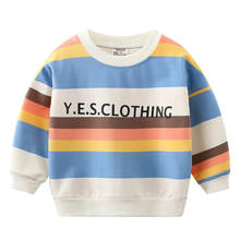 2020 spring autumn baby boy clothes kids hoodies toddler boy sweatshirt children clothes cute striped outerwear boys tops 18M-7Y 2024 - buy cheap