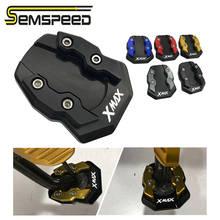 Semspeed cnc-placa de suporte para motocicleta, peças com logo, alta velocidade, suporte lateral para yamaha xmax300 250, 125, 2017, 2018, 2019, 2020 2024 - compre barato