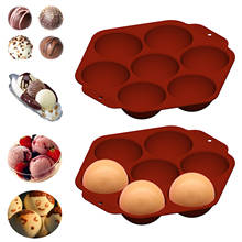 Molde grande de silicona semicircular para pasteles, utensilios de cocina para hornear galletas y Chocolate, Muffin 2024 - compra barato