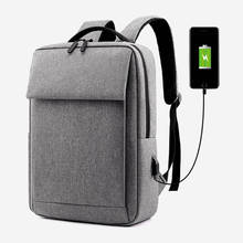 Men's Women's Business Casual Laptop Backpack 15.6-Inch Solid Color Foreign Trade Cross Border Backpack 2024 - buy cheap