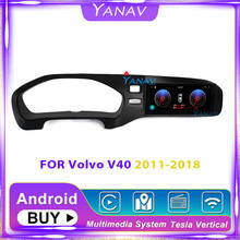 Reproductor de radio con GPS para coche Volvo, reproductor de audio estéreo con pantalla vertical de reproductor de vídeo dvd, para Volvo V40 2011-2018 2024 - compra barato