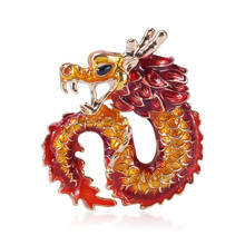 2020 Fashion New Alloy Animal Dragon Brooch for Men Corsage Blazer Dress Lapel Pins and Brooches Shirt Hat Clothing Accessories 2024 - buy cheap