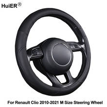 Car Steering Wheel Cover Wrap Volant For Renault Clio 2010 -2018 2019 2020 2021 M Size Braid on the Steering wheel Funda Volante 2024 - buy cheap