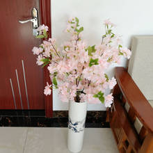 1pc Fake Cherry Blossom Flower Branch for DIY Artificial Skil Flower Cherry Blossom Bouquet Modern Home Wedding Party Decorative 2024 - buy cheap
