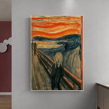 Famous Edvard Munch The Scream Reproductions Canvas Paintings Abstract Posters and Print Wall Picture for Living Room Home Decor 2024 - buy cheap