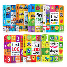 7 книги для детей раннего образования во-первых 100 животные кисти на английском языке твердый переплет книги доски обучения флеш-карты для детей Abc игрушки 2024 - купить недорого