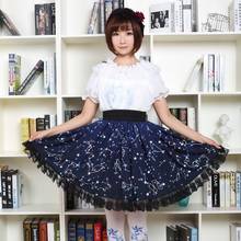 Princess sweet lolita skirts Originally Japanese Soft sister Blue Night Constellation Handle Short Skirt fashion women GZWY056 2024 - buy cheap