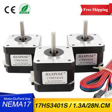 3PCS  3D printer 17HS3401S 28N.CM- 4-lead Nema 17 Stepper Motor 42 motor 42BYGH  CNC Laser and 2024 - buy cheap