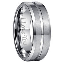 Обручальные кольца для влюбленных вольфрамовые кольца для мужчин серебряного цвета юбилейные обручальные парные кольца для женщин и мужчин 2024 - купить недорого