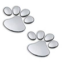 Car Decoration 3D Personality PVC Dog Paw Bear Paw Pet Animal Footprints Emblem Car Truck Decor Sticker Decal Car Sticker 2024 - buy cheap