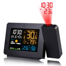Alarm Projection Clock Thermometer Hygrometer Wireless Weather Station Digital Watch Snooze Desk Table Project Radio Clock 2024 - buy cheap