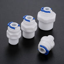 5pcs RO Water 1/4" OD Hose  Straight Pipe Fittings 1/8" 1/4"  3/8" BSP Male Thread Quick Connector System Water Purifies 2024 - buy cheap