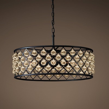 Vintage Glass Drop Chandelier Lamp LED Lighting Crystal Hanging Light lustres de cristal for Living Dining Room Home Decor 2024 - buy cheap