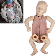 17 Inch Reborn Baby Doll Lifelike Newborn Sleeping Girl Darren Vinyl Unpainted Unfinished Doll Parts DIY Blank Doll Kit 2024 - buy cheap