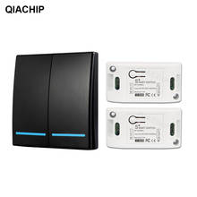 QIACHIP 433 Mhz Wireless RF Remote Control Switch Light AC 110V 220V 1CH Relay Receiver Wall Panel Bedroom Ceiling Lamp Switch 2024 - buy cheap
