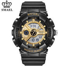SMAEL-reloj deportivo de lujo para hombre, cronógrafo Digital Masculino, resistente al agua, LED, militar, informal 2024 - compra barato