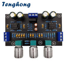 Tenghong NE5532 Hi-Fi предусилитель Регулятор громкости усилитель тональности Preamp Board Dual Op Amp с регулировкой громкости басов 2024 - купить недорого