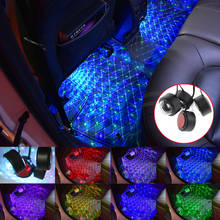 Car USB Decorative Ambient Light Universal Auto LED Atmosphere Colorful RGB Interior Floor Foot Lamp 2024 - buy cheap