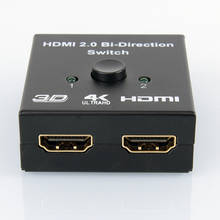 HDMI-совместимый двунаправленный переключатель 1 для 2 разветвителей Full HD 1080p 3D 4K x 2K видео HDMI переключатель 1 в 2 выход для HDTV 2024 - купить недорого