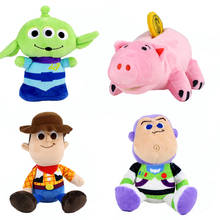 Toy Story 4 Plush Toys Buzz Lightyear Woody Sheriff Hamm Pig Squeeze Aliens Little Green Men Keychain Pendants Stuffed Dolls 2024 - buy cheap