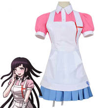 Fantasia para cosplay, super pendanronpa 2 fantasias de mikong tpu miki para mulheres, dangan ronpa, peruca rosa, saia superior, vestido de princesa, sapatos para meninas 2024 - compre barato