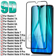 9D 9H полноэкранное защитное стекло на Redmi 9 9A 9C 8 8A 7 7A для Xiaomi Redmi Note 7 8 9 Pro 8T 9S чехол из закаленного стекла 2024 - купить недорого