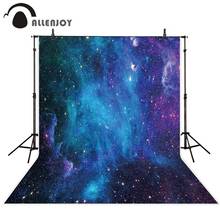 Allenjoy-telón de fondo de cielo estrellado, accesorios de fotografía para estudio fotográfico, espacio brillante, cumpleaños, boda, vista nocturna 2024 - compra barato