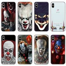 Для iPhone 11 pro XR X XS Max 8 7 6s plus SE 5s 5c iPod Touch 5 6 Чехол Pennywise The Clown Horror 2024 - купить недорого